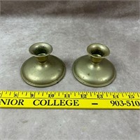 Pair of Risdon Metal Candle Holders