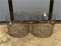 2 Threshold Metal Storage Baskets 18"x14.5”