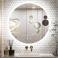 32" Round LED Mirror for Bathroom with Lights