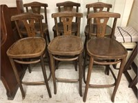 CHAIRS, WOODEN COUNTER HEIGHT, 26" BENTWOOD