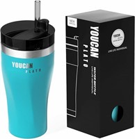 26$-Insulated Tumbler with lid and Straw