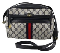 Gucci GG Navy Sherry LIne Shoulder Bag