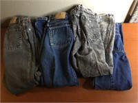 Lot Of Vintage Wrangler Kids Jeans Sz 12
