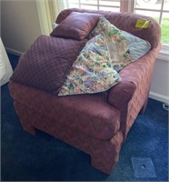 Cushioned Armchair with Assorted Pillows,