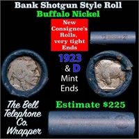 Buffalo Nickel Shotgun Roll in Old Bank Style 'Bel