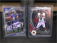 PANINI LAMAR JACKSON AUTOGRAPH CARD LOT COA