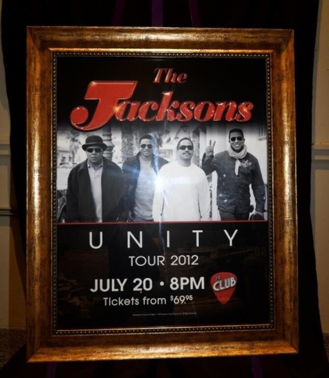 Jackson Unity Tour Framed Poster 2012