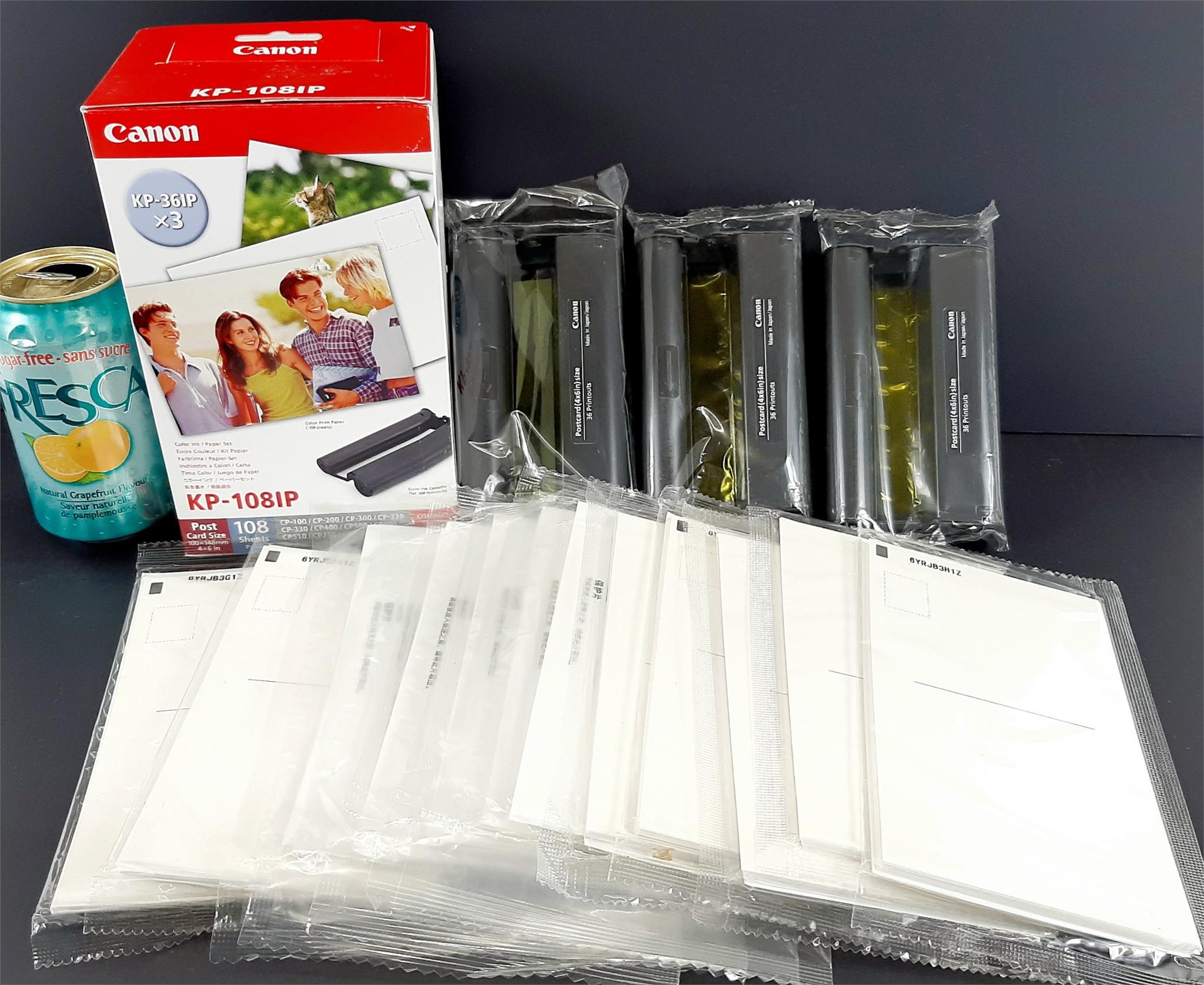 CANON 324 cartes +6 cartouches couleur KP361P neuf