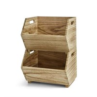 Better Homes & Gardens 2pc Natural Wood Bins