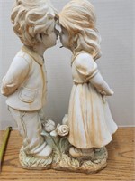 Kissing Kids Garden Statue
