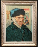 Van Gogh- Self-Portrait with Bandaged Ear Litho