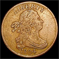 1804 Draped Bust Half Cent LIGHTLY CIRCULATED