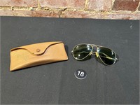 Vintage Ray Ban Aviator Sunglasses with Case