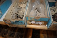 Estate- 4 Boxes Assorted Parts & Light Bulbs