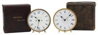 2 American Waltham Boxed Night Clocks
