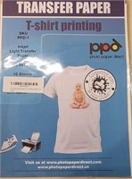 SEALED-PPD Inkjet Iron-On T Shirt Paper 10 pcs x10