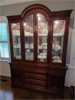 Lexington lighted china cabinet approx