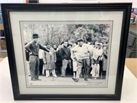 A. Palmer & J. Gleason B&W Golf Print 26" x 22"