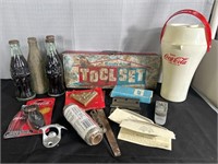 Vintage Metal Handy Andy Tool Set Box Only