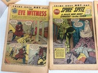 Vintage Crime Does Not Pay Comics Lot 8