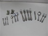 Sixteen Assorted Silverware Utensils