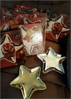 Studio Nova Star candy trays, gold and silver