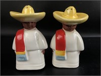 Vintage Mexican Men Salt and Pepper Shakers