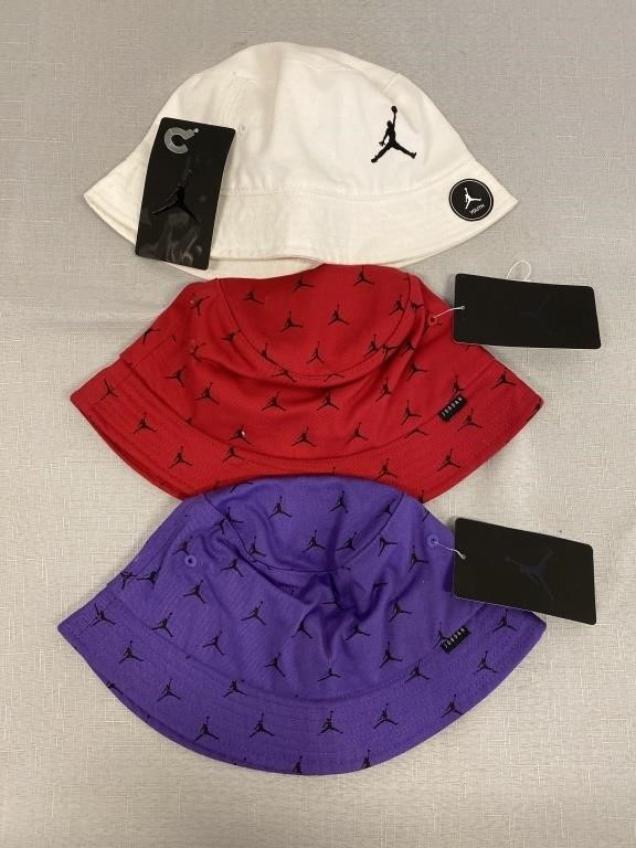 3 Jordan Jumpman Bucket Hats Size 8/20