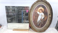 Bevel Mirror,  Picture of a girl