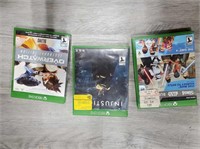 LOT OF 3 XBOX ONE GAMES, USED