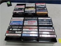(46) vintage Music Cassettte Tapes Rock~to~Country