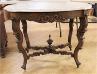 Victorian marble top parlor table