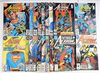 (20) 1980s DC ACTION COMICS - SUPERMAN
