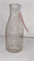 Snow & Palmer 1 Qt Milk Bottle, Bloomington, IL