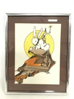 Signed Tom 1979 gladiator bunny art