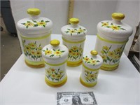 Set a five vintage canisters - Sears Roebuck