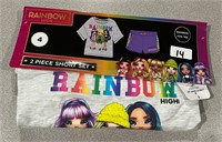Rainbow High 4 Girl's 2pc Short Set