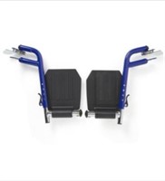 Swing-Away Wheelchair Leg Rests-Blue