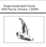 Single Handle Bathroom Faucet-Chrome