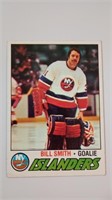 BILL SMITH 1977-78 O-PEE-CHEE # 229 ISLANDERS GOAL