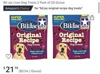 Bil-Jac Liver Dog Treats 2 Packs for a Total of