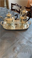 s/p tray & teapots