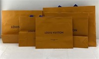 5 Louis Vuitton paper bags