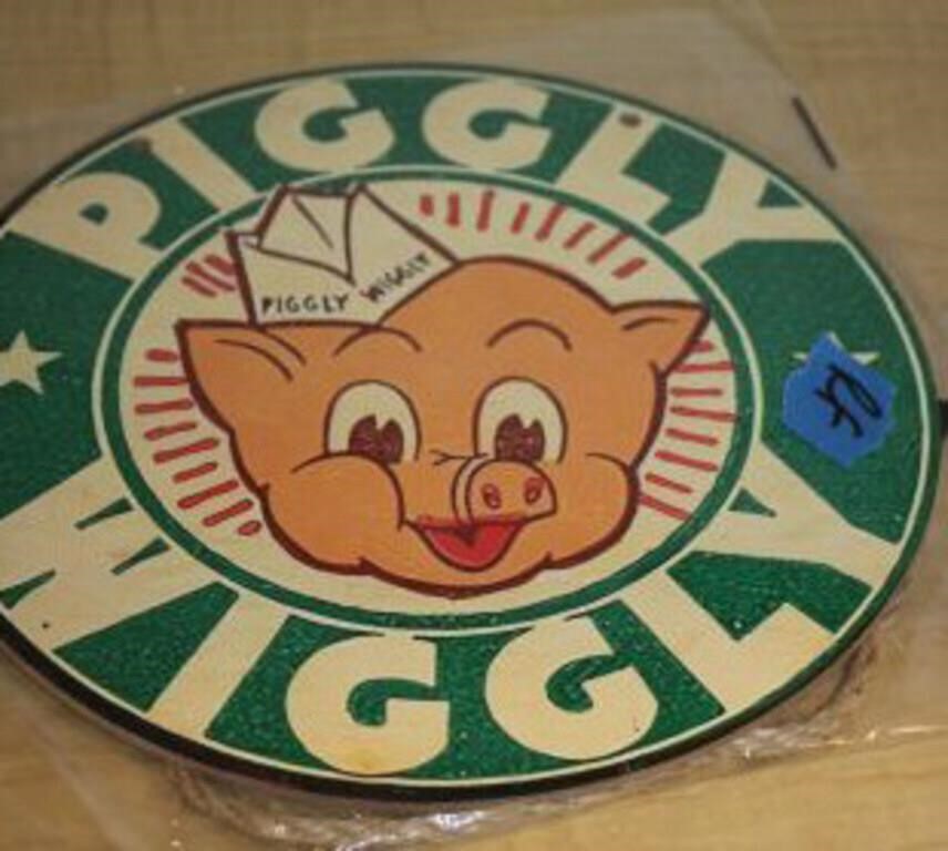 BRAND NEW PIGGLY WIGGLY MDF SIGN