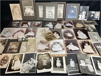 Massive Lot of Antique Baby Photos