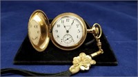 Antique Elgin Ladies Hunting Case Pocket Watch