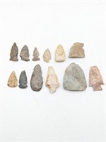 Group Lot Of 12 Arrow Heads