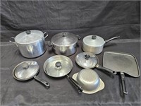 Large group of vintage cookware, Wear-Ever,