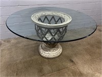 Glass Top Circular Table