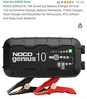 NOCO GENIUS10, 10A Smart Car Battery Charger